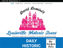 Tablet Screenshot of louisvillehistorictours.com
